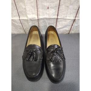 Rockport Black Leather Loafers with Tassel Mens Size 12 M Business Church Formal